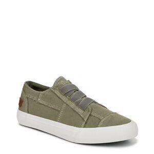 Blowfish Malibu Maura Casual Olive Green Slip On Canvas Sneakers